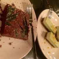  chocolate hemp brownie, key lime cheesecake  at Avo in Nashville