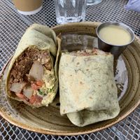 Breakfast burrito. Straight 🔥  at Avo in Nashville