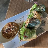 Kimchi spring rolls   at Avo in Nashville
