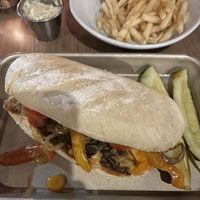 Philly Chzstk with fries and ranch  at Avo in Nashville