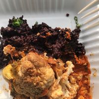 Glazed Califlower Steak (in a recyclable container) at Avo in Nashville