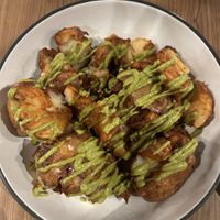 Smashed fried potatoes  at Avo in Nashville