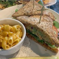Mac and cheese and a sandwich  at Avo in Nashville