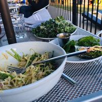 Pad Thai, Kimchi Spring Rolls, and Kale Caesar at Avo in Nashville