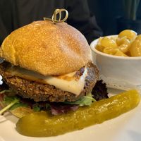 Walnut lentil burger at Avo in Nashville
