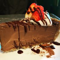 Chocolate avocado tart at Avo in Nashville