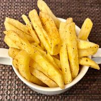 Cajun spiced fries  at The World Eatery in Dubai