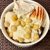 Hummus bowl at The World Eatery in Dubai