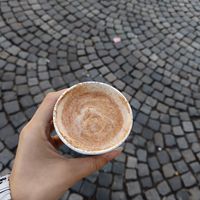 Cappuccino. at 5 to go Hanul lui Manuc in București