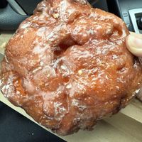 Vegan raspberry fritterrs  at Sweet Donuts in Olympia