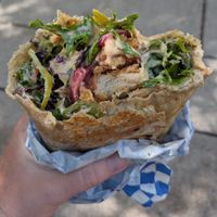 Chick'n Wrap at Chickpea Food Truck in Vancouver