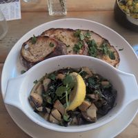 Mushroom 'clam' starter at Plantuguese in England