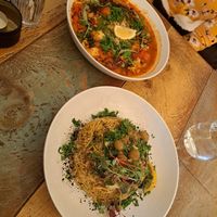 Seafood rice soup (top) £16.5
Bacalhao a bràs (bottom) similar price at Plantuguese in Bristol