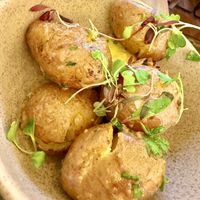 Smashed potatoes  at Plantuguese in Bristol