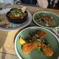 Pica-pau, Croquettes and chicken wings at Plantuguese in Bristol