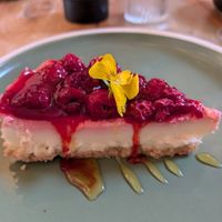 Gin & Raspberry Cheesecake (vegan) at Plantuguese in Bristol