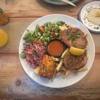 Frango Peri-Peri Grelhado - Peri Peri “Chicken” with a side of vegan fried egg   at Plantuguese in Bristol