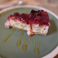 Gin & Raspberry Cheesecake at Plantuguese in Bristol