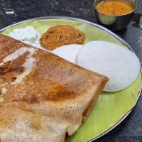 Masala Dosa with two idili at Gowri Krishna - Veg Restaurant in Tamil Nadu