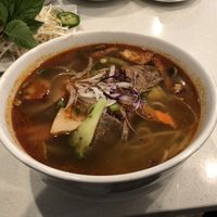 Spicy beef soup  at Tamarind Vietnamese Grill and Noodle House in Calgary
