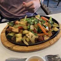 Sticky rice with vegetables and tofu  at Tamarind Vietnamese Grill and Noodle House in Calgary