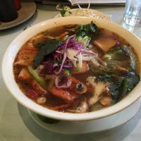 Satay tofu noodle soup at Tamarind Vietnamese Grill and Noodle House in Calgary