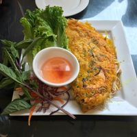 Vietnamese sizzling crepe at Tamarind Vietnamese Grill and Noodle House in Calgary