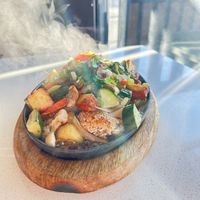 Sizzling sticky rice  at Tamarind Vietnamese Grill and Noodle House in Calgary