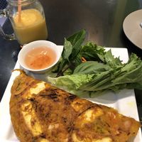 Vietnamese Sizzling Crepe at Tamarind Vietnamese Grill and Noodle House in Calgary