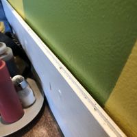 All the walls were filled with dirty food or dust  at Tamarind Vietnamese Grill and Noodle House in Calgary