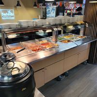 Hot dishes at Yummy Buffet in Uusimaa