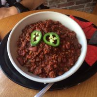 vegan chili  at The Wherehouse in Newburgh