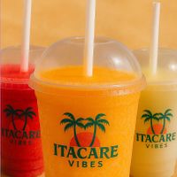 Three juice flavors made in a special batch every morning and afternoon—come and experience our fresh tastes:

Watermelon + Mint
Orange
Pineapple + Ginger + Mint at Itacaré Vibes in Bahia