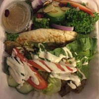seitan gyro at Three Carrots - City Market in Indianapolis