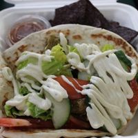 Seitan gyro at Three Carrots - City Market in Indianapolis