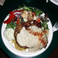 Seitan dinner at Three Carrots - City Market in Indianapolis