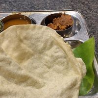 Vegan unlimited thali at Harish Veg Restaurant & Bakery in Tamil Nadu
