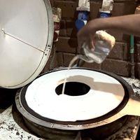 Where injeras are made, brown with millets and white with teff (both GLUTEN FREE)  at Queen Sheba Habesha Ethiopian Restaurant in Nairobi County