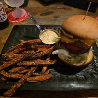 Vegan burguer 10/10 at Two More Beers in Riga