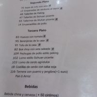 Menú del día at Xiao Yu Te y Tapas in Alicante