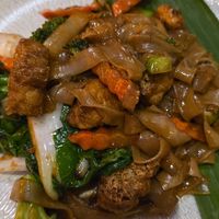 Vegan tofu pad eu ew at Koh Lanta Thai Restaurant in England