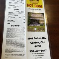 Menu   at Dog Daze in Canton