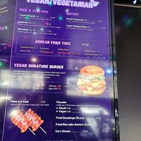 Menu at TASTY KOREA CHICKEN in Hobart