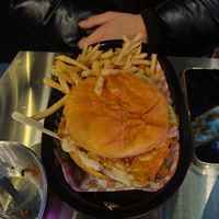 Burger meal at TASTY KOREA CHICKEN in Hobart