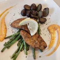 Battered Fish-Free w/ French Beans at Francoville Boulangerie in Pandaan