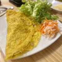 Crispy Vietnamese pancake  at Anzzie Veggie Vegetarian Restaurant in Campsie