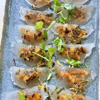Bánh Bột Lọc (Vietnamese Crystal Dumplings)  at Anzzie Veggie Vegetarian Restaurant in Campsie