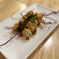 Grilled skewers  at Anzzie Veggie Vegetarian Restaurant in Campsie