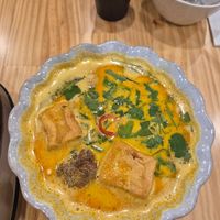 veggie chestnut curry $22.90: good, tasty curry, not keen on the chestnuts at Anzzie Veggie Vegetarian Restaurant in Campsie