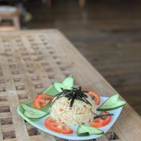 Ginger rice at Amrita Garden in Chiang Mai